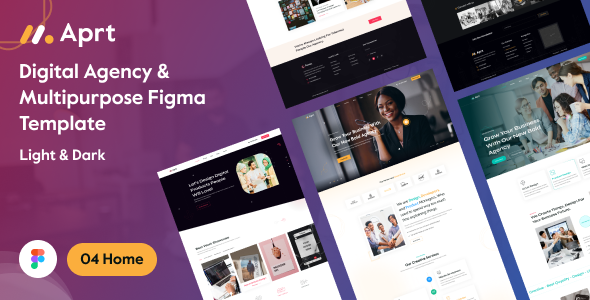 Aprt – Digital Agency & Multipurpose Figma Template