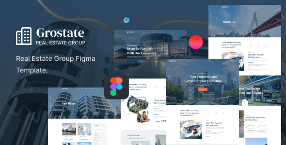 Grostate – Real Estate Group Figma Template