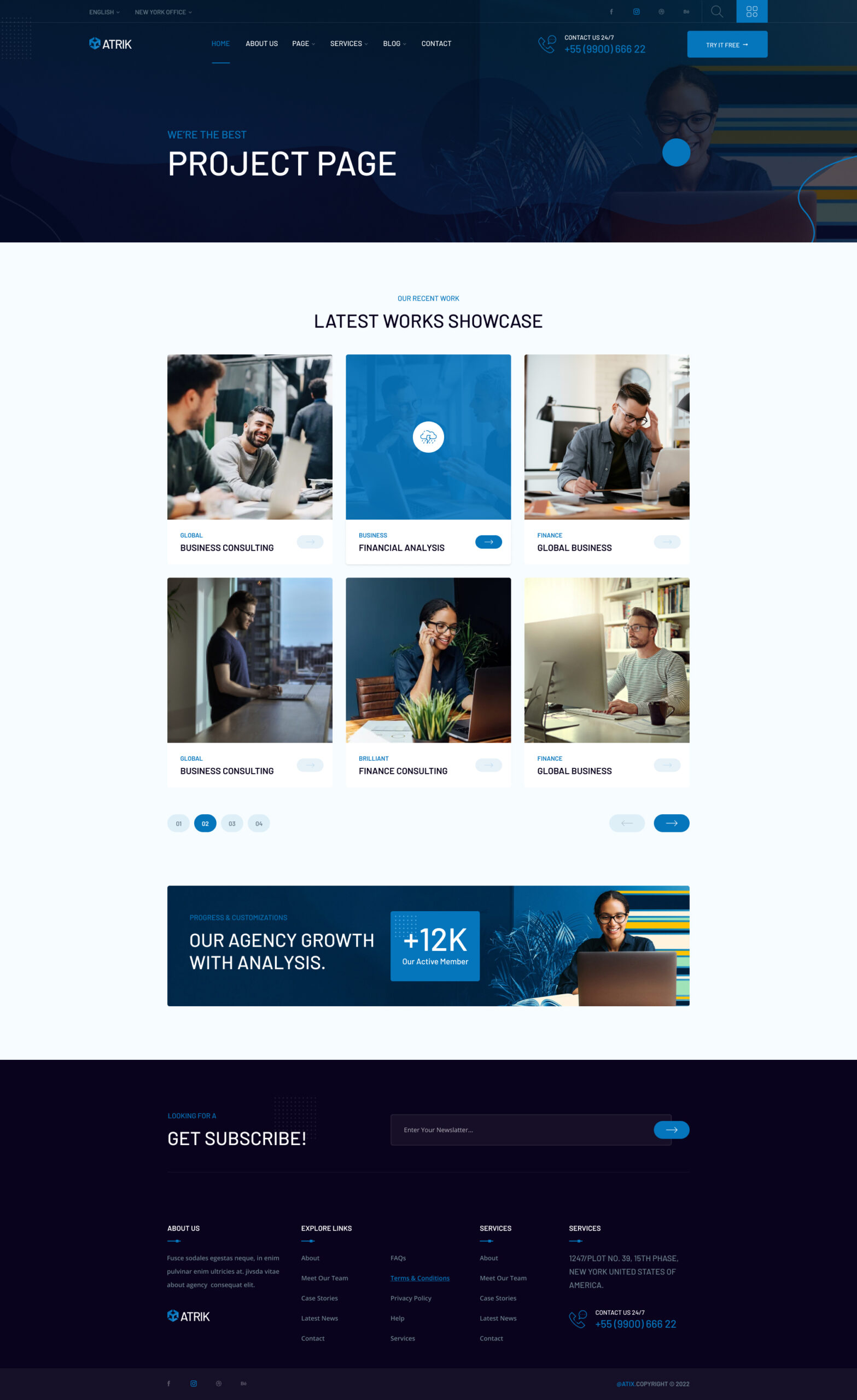 Atrik – MultiPurpose HTML Template for Saas Startup