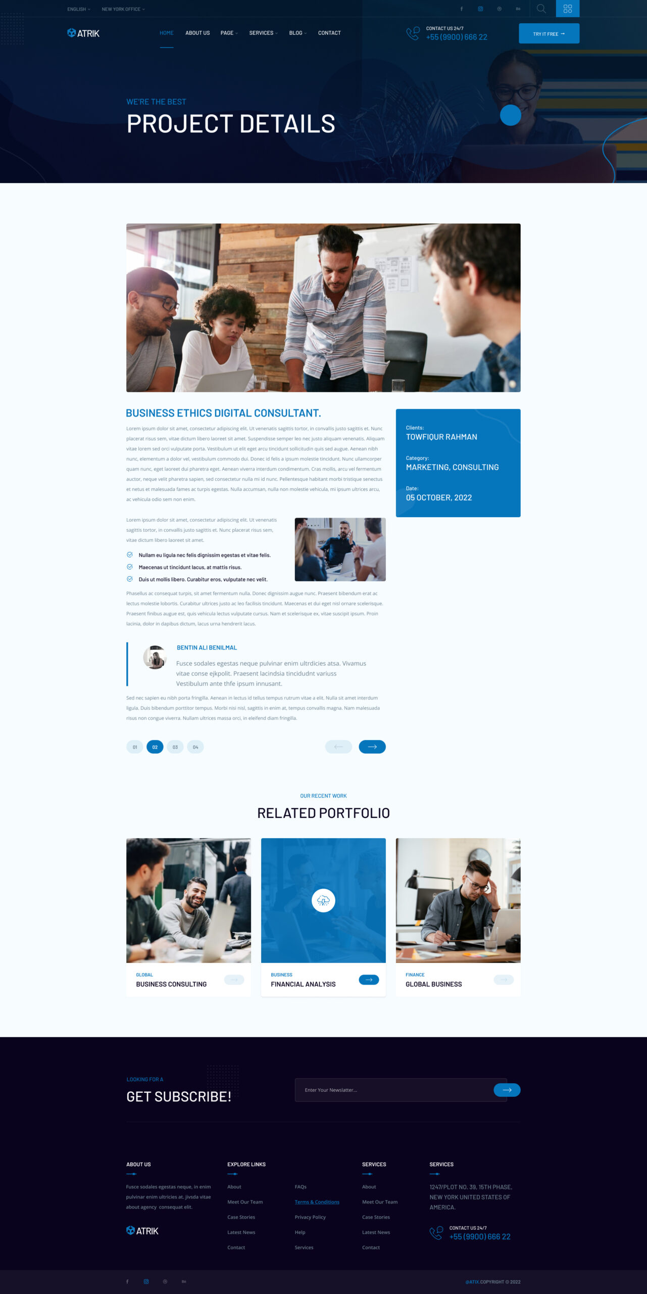 Atrik – MultiPurpose HTML Template for Saas Startup