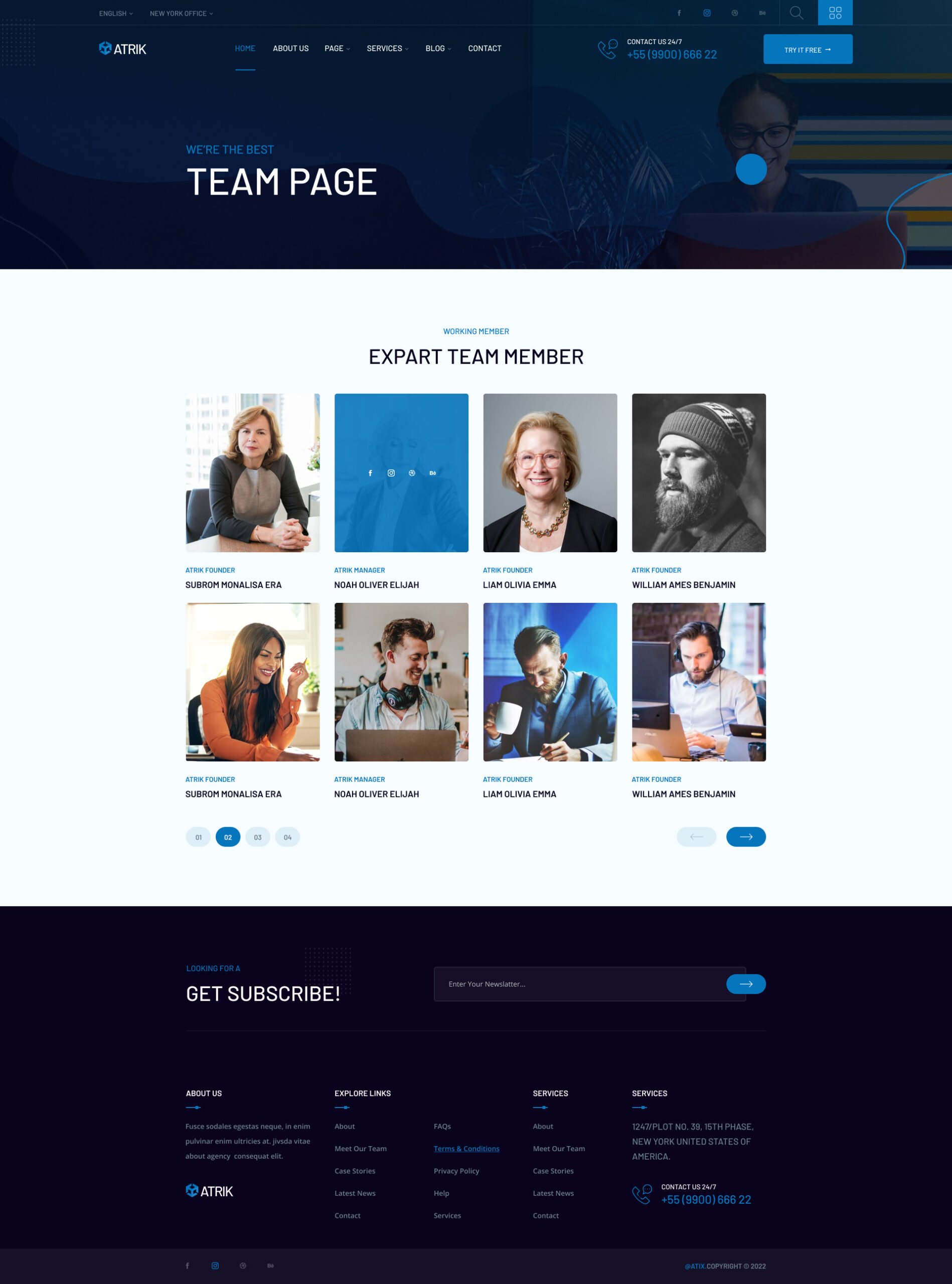 Atrik – MultiPurpose HTML Template for Saas Startup