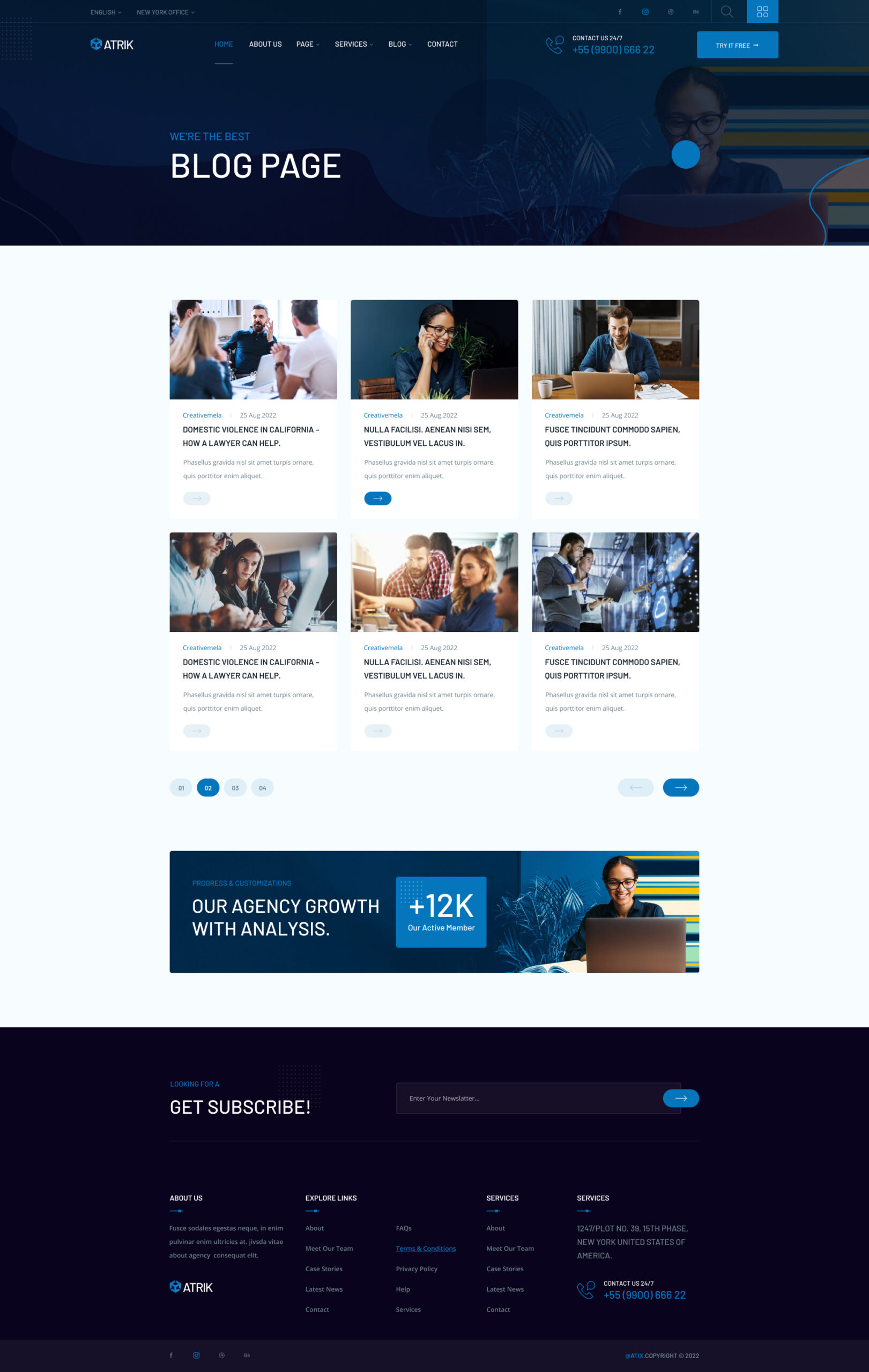 Atrik – MultiPurpose HTML Template for Saas Startup