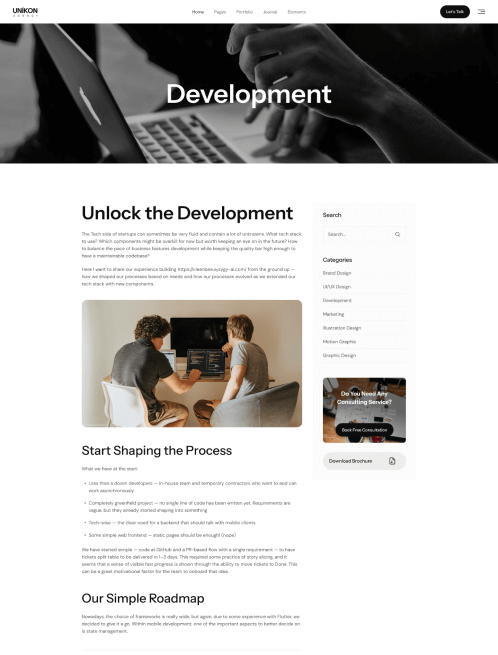 Unikon – Multipurpose Agency HTML Template