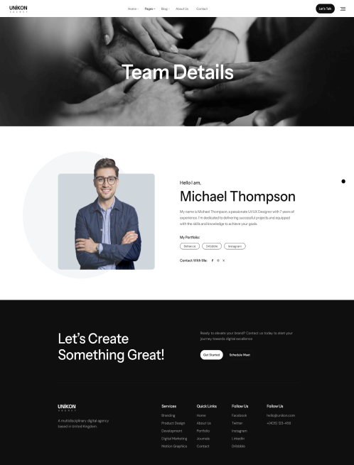 Unikon – Multipurpose Agency HTML Template