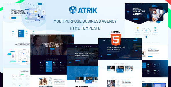 Atrik – MultiPurpose HTML Template for Saas Startup