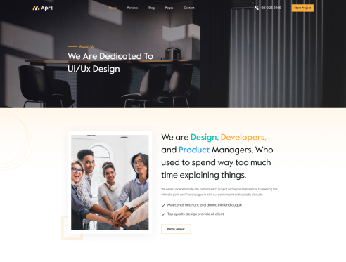 Aprt – Digital Agency & Multipurpose HTML Template