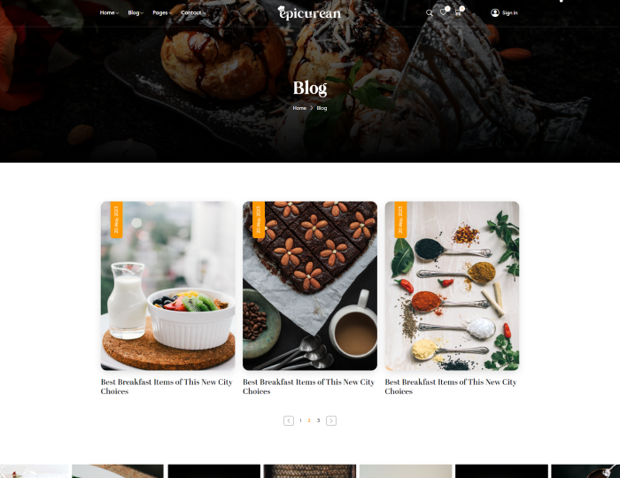 Epicurean – Food & Restaurant Elementor WordPress Theme