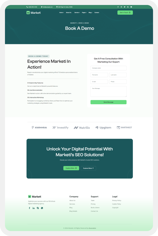 Marketi – SEO Digital Marketing Elementor WordPress Theme