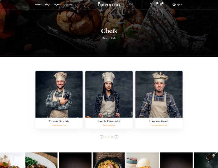 Epicurean – Food & Restaurant Elementor WordPress Theme