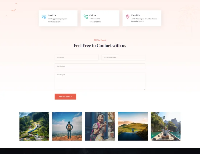 Arid – Travel & Tourism HTML/Tailwind CSS Template