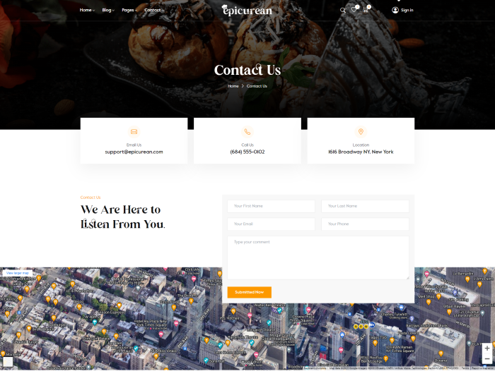 Epicurean – Food & Restaurant Elementor WordPress Theme