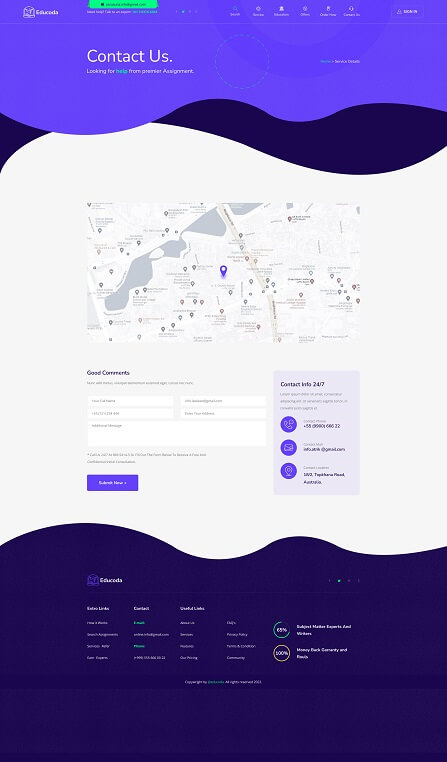 Educoda – Education and Assignment Services HTML Template