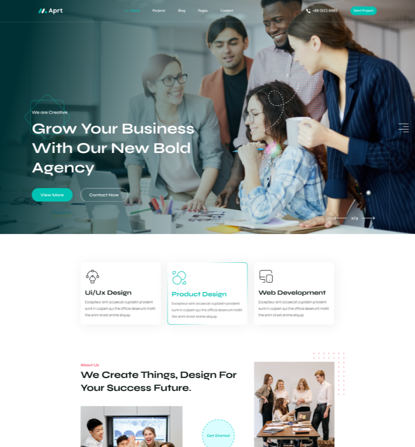 Aprt – Digital Agency & Multipurpose HTML Template