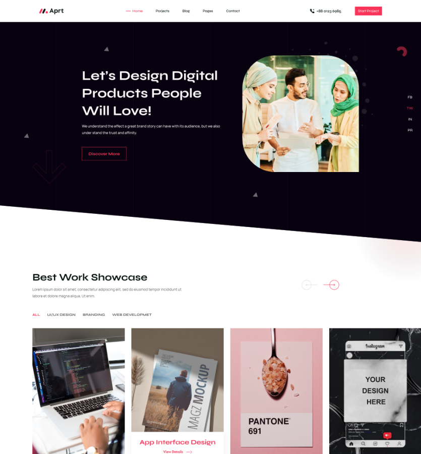 Aprt – Digital Agency & Multipurpose HTML Template