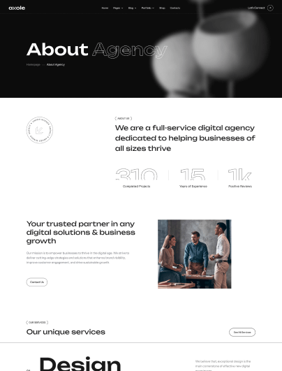 Axole – Creative Digital Agency & Portfolio Template