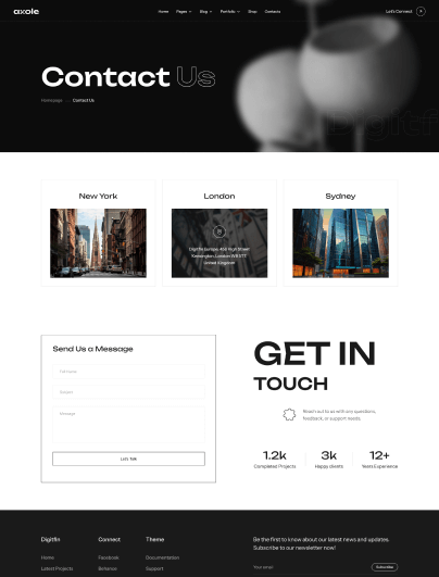 Axole – Creative Digital Agency & Portfolio Template