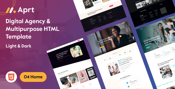 Aprt – Digital Agency & Multipurpose HTML Template