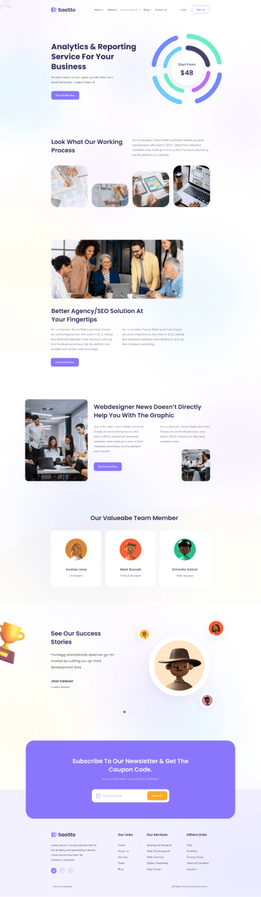 Saasto – Software & Startup SaaS WordPress Theme