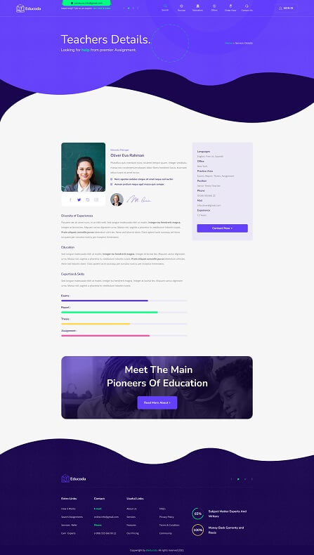 Educoda – Education and Assignment Services HTML Template