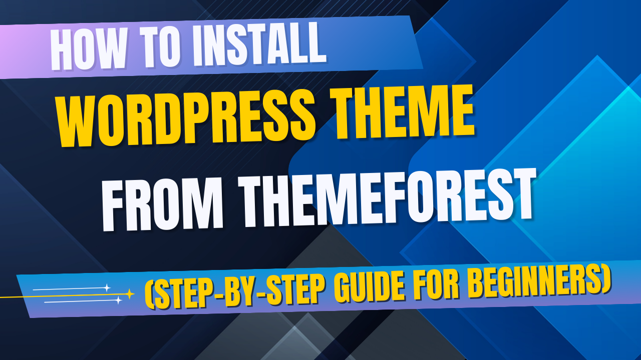 Install wordpress theme themeforest