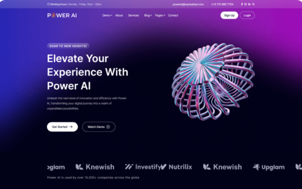 AI Startup Website Theme