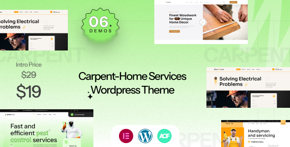 home Service Website templates- Carpent